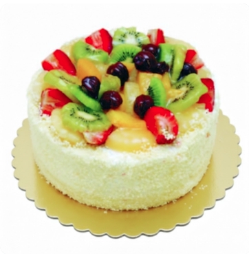 6-9 Kişilik Karışık Meyveli Şık ve Lezzetli Yaş Pasta